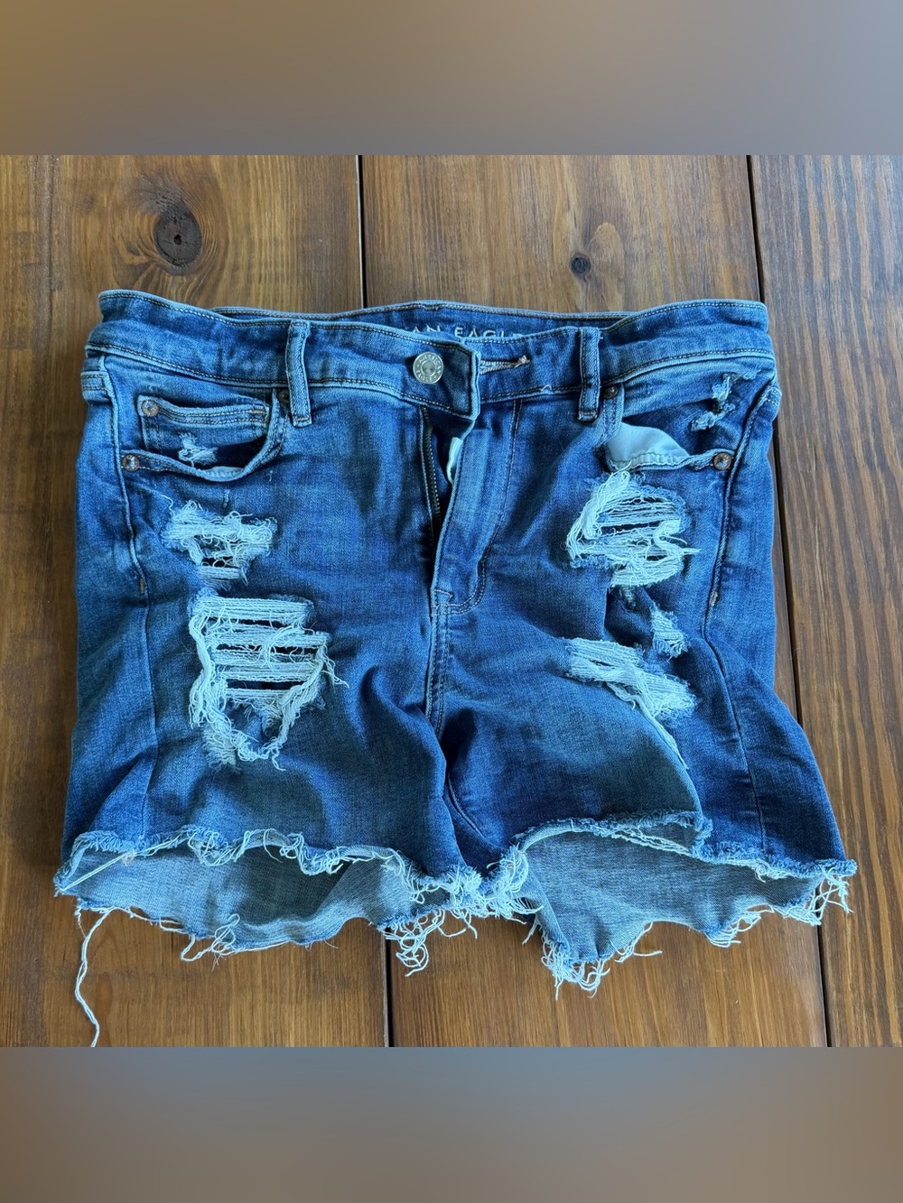 American Eagle Outfitters Ripped High Rise Shorts